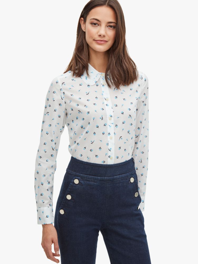 Ruffle Dainty Bloom Shirt | Kate Spade New York