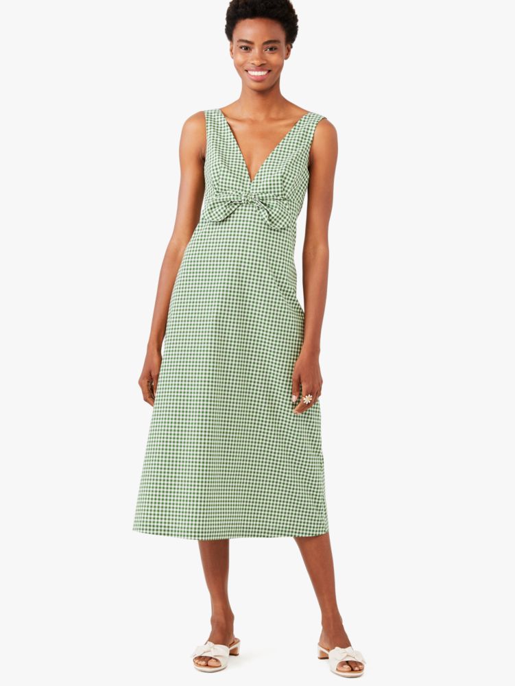 Kate Spade Gingham Bow Front Dress - Style Charade