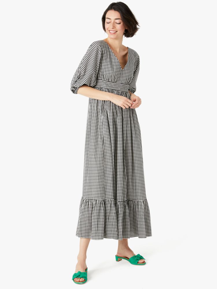 137cm身幅Mini Gingham Bodega Midi Dress ワンピース ギンガム ...