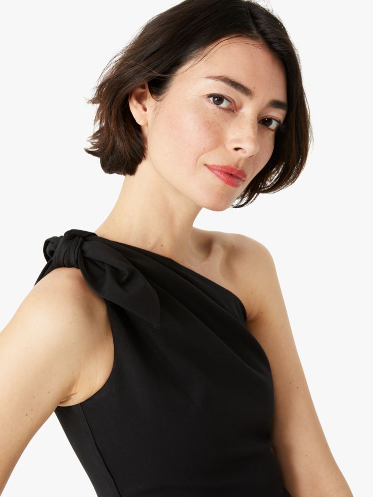 Twill One-shoulder Dress