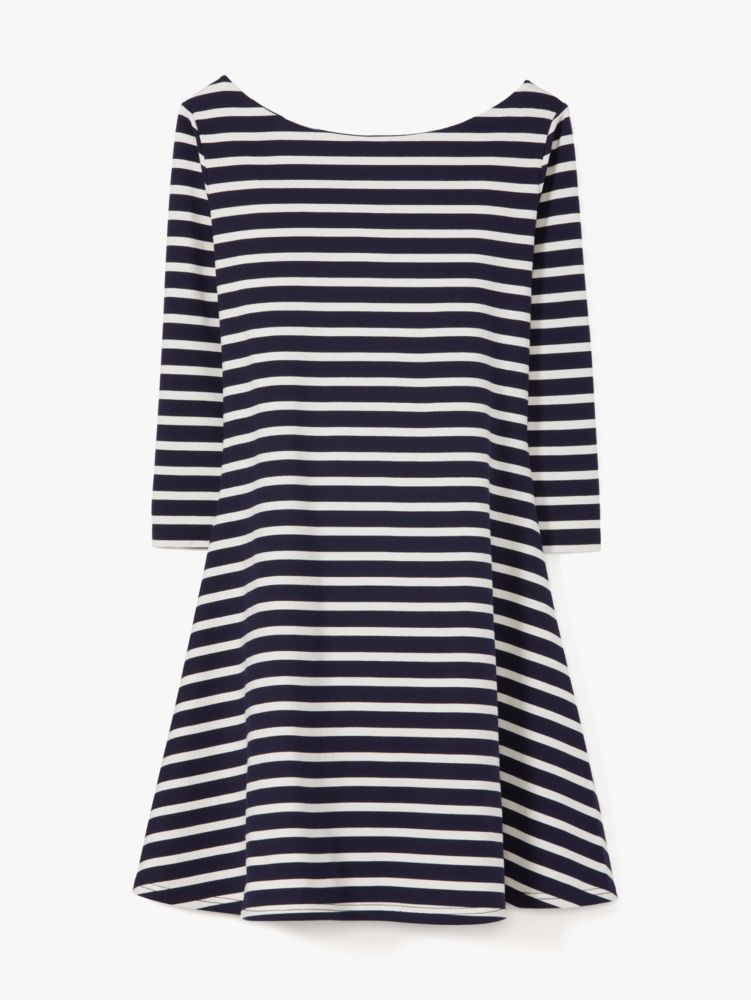 Striped Fit-and-flare Dress, , Product