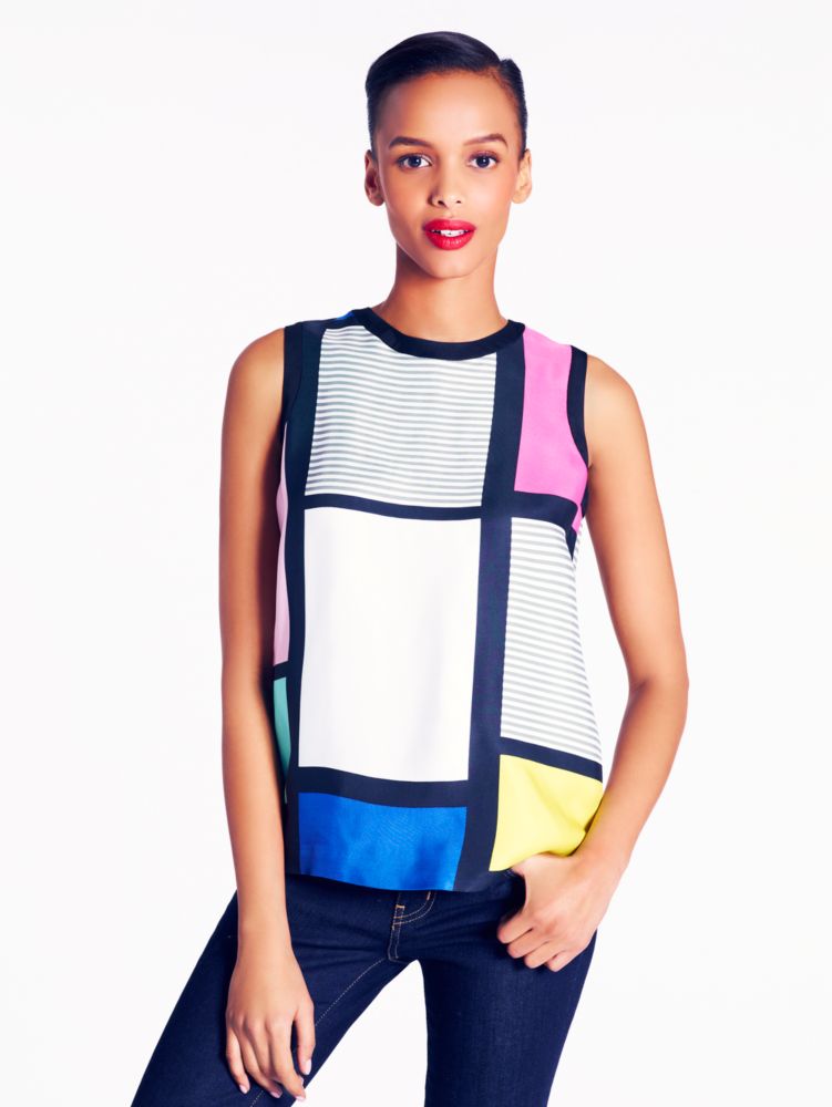 Carolina Top In Mondrian, , Product