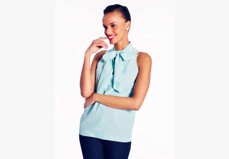 Lillian Top In Newspaper Dot, , Product