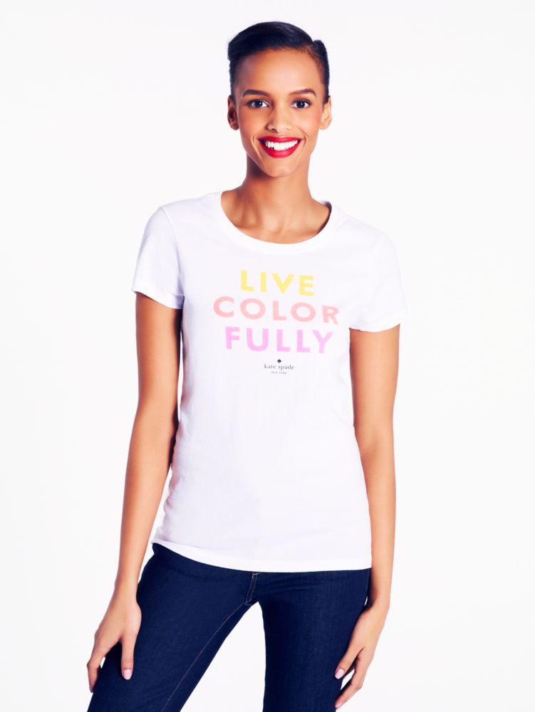 Live Colorfully Tee | Kate Spade New York