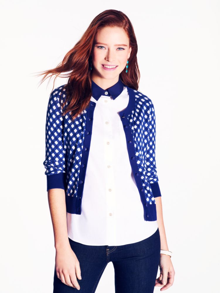 Gingham Kati Cardigan, , Product