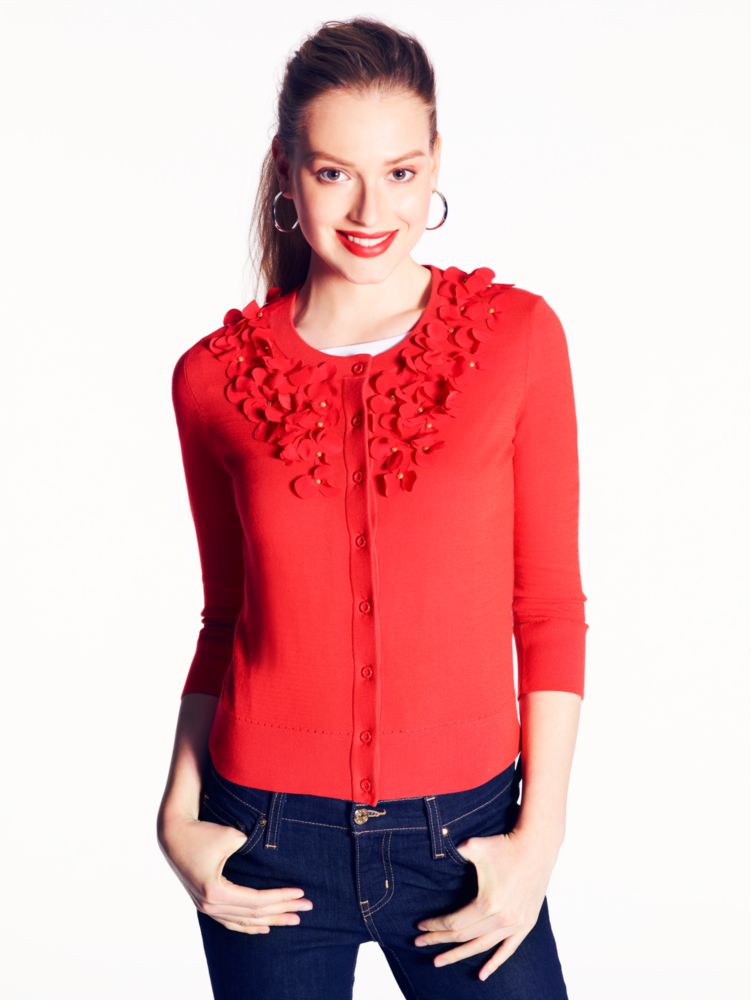 Kati Cardigan With Flowers, , Product