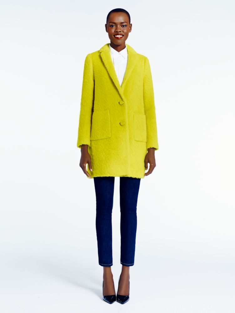 Kate spade shop yellow coat