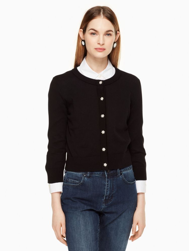 Kate spade shop black cardigan