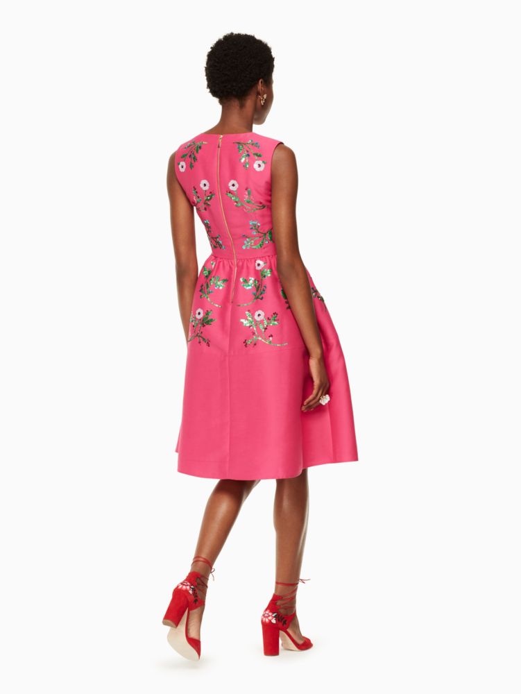 Kate Spade,floral embellished dress,dresses & jumpsuits,Pink Multi