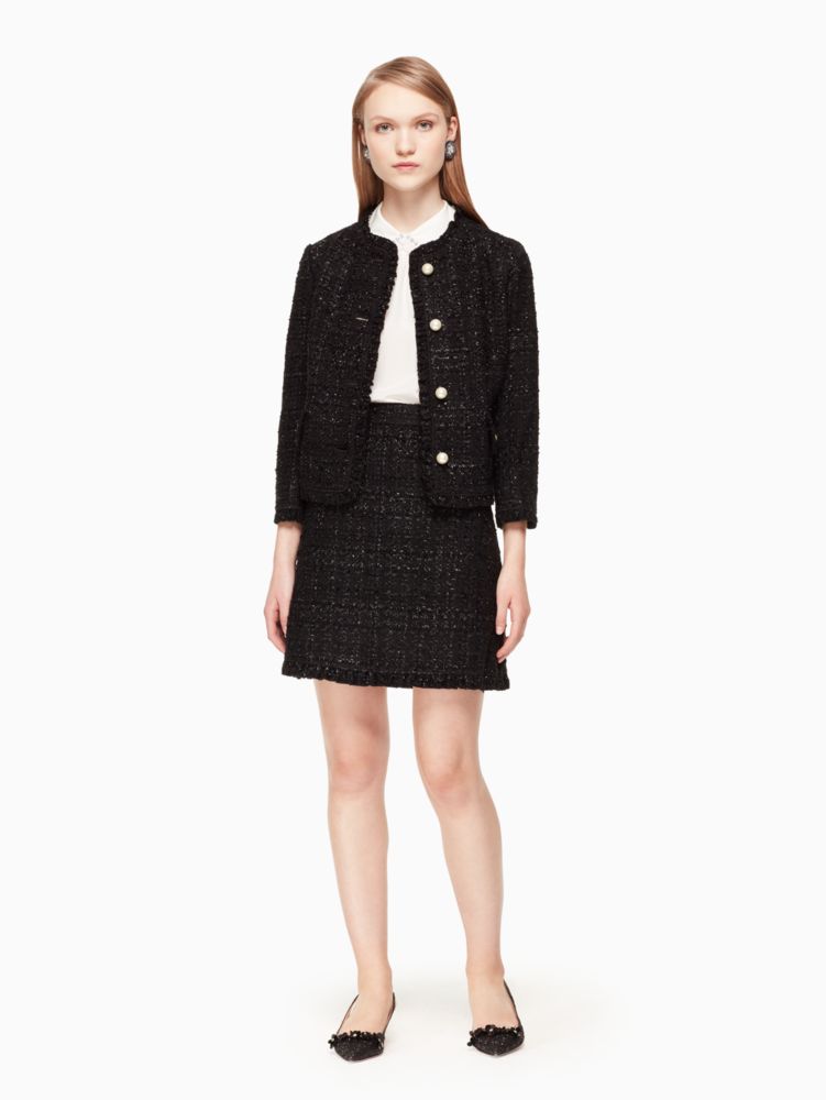 Kate spade clearance sparkle tweed jacket