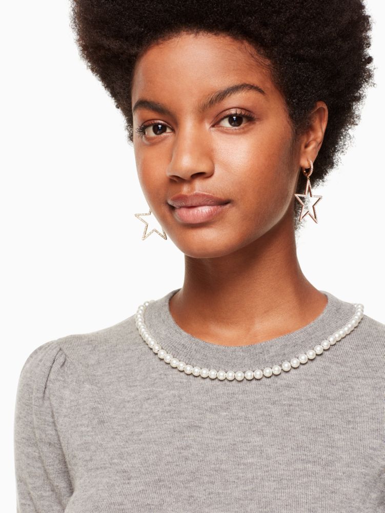Kate Spade,Pearl Embellished Sweater,