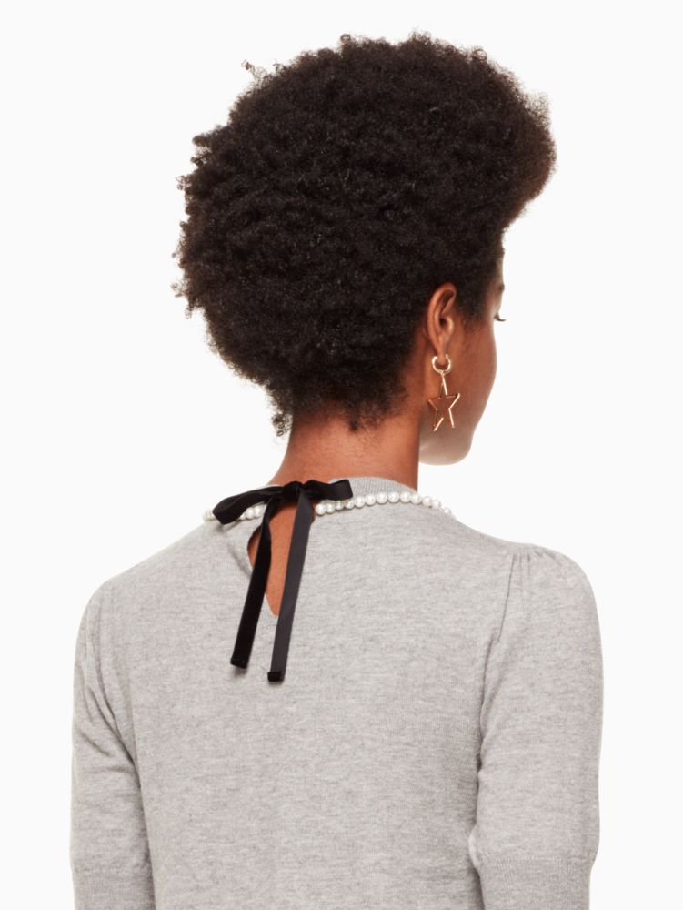 Kate Spade,Pearl Embellished Sweater,