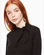 Kate Spade,knot neck sweater,Black