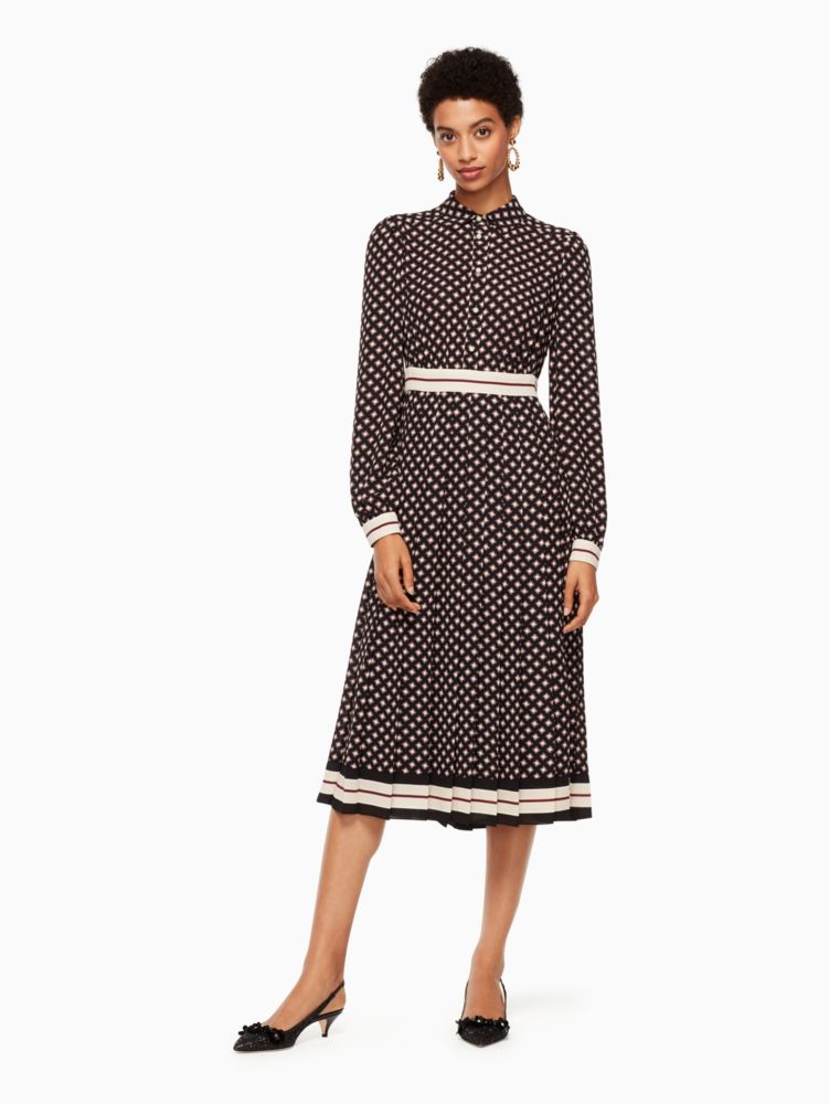 Diamond Pleated Shirtdress Kate Spade GB