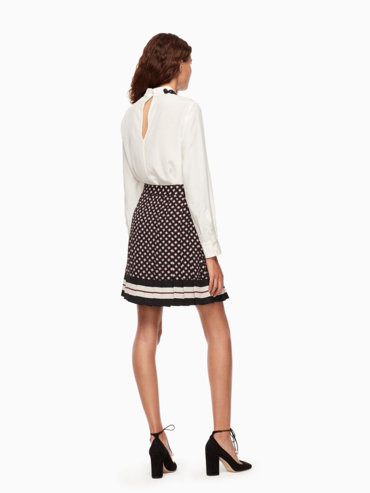 Kate Spade,Diamond Pleated Skirt,
