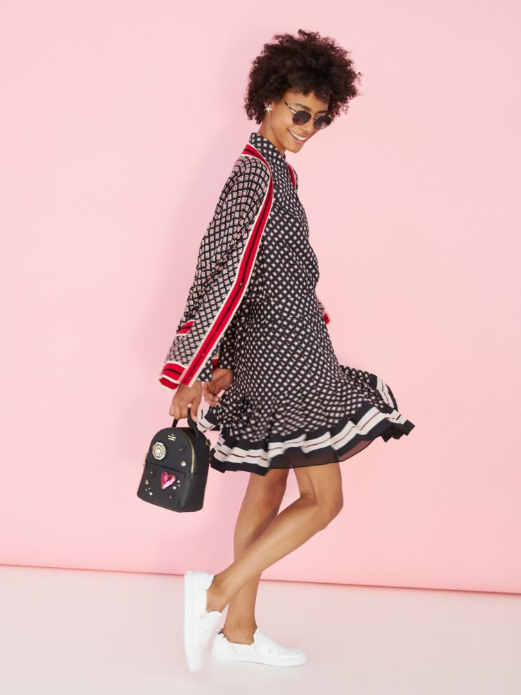 Kate Spade,Diamond Pleated Skirt,