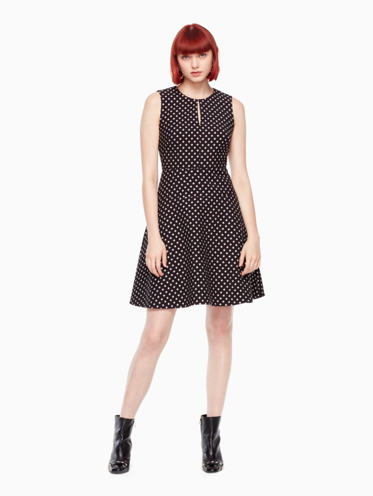Kate Spade,Diamond Jacquard A-line Dress,