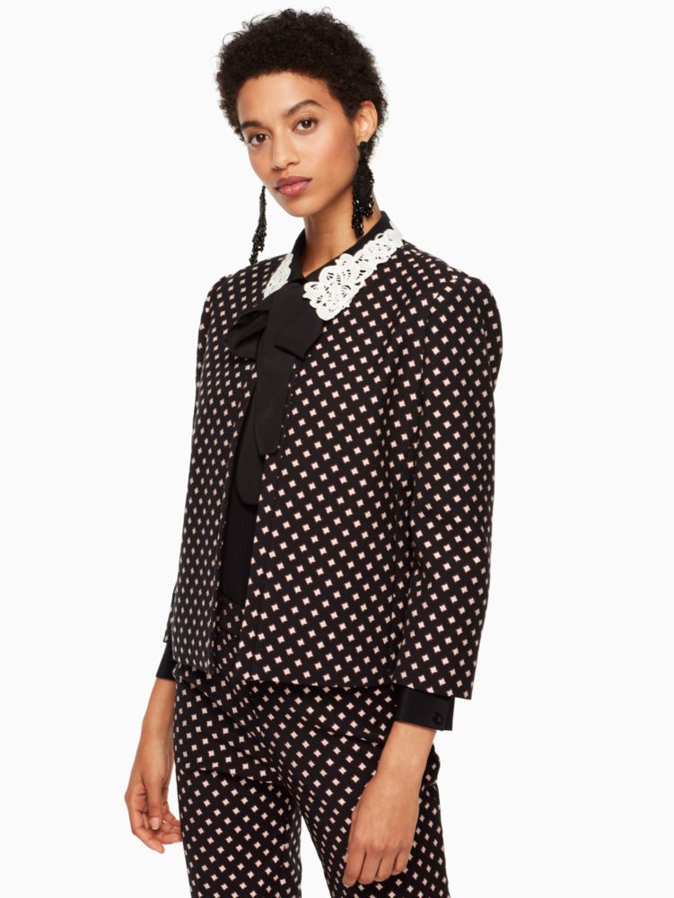 Kate Spade,Diamond Jacquard Jacket,