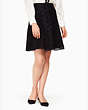 Kate Spade,bloom flower lace skirt,Black