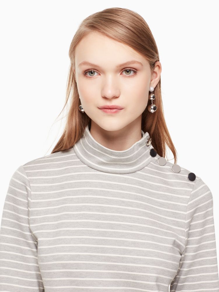 Kate Spade,mock neck stripe knit dress,