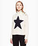 Kate Spade,star turtleneck sweater,Light Cobblestone