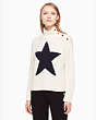 Kate Spade,star turtleneck sweater,Light Cobblestone