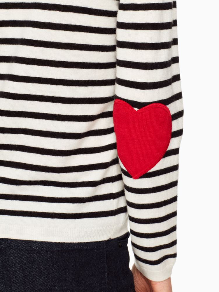 Kate Spade,Heart Patch Sweater,