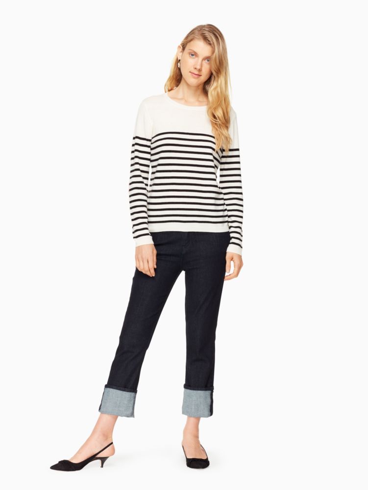 Kate Spade,Heart Patch Sweater,