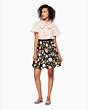 Kate Spade,blossom skirt,Black