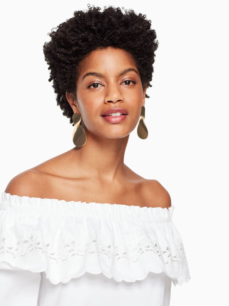 Kate Spade,picnic perfect cutwork off the shou,