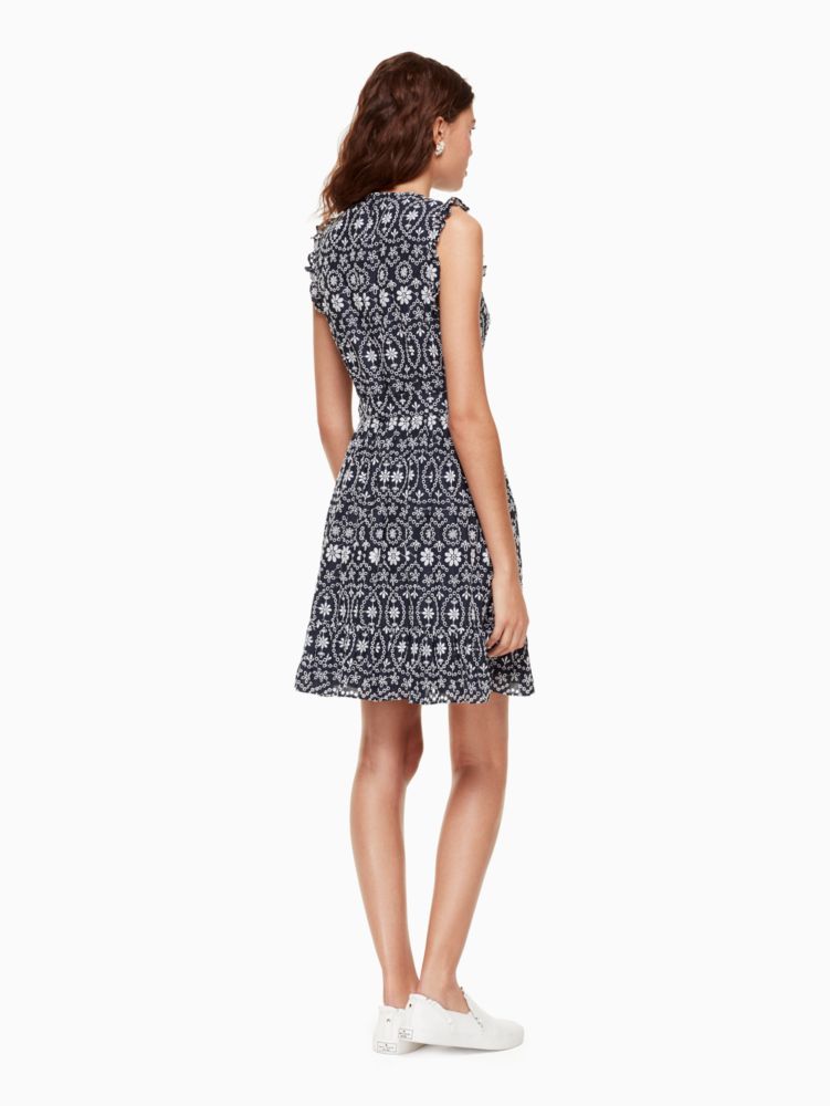 Kate Spade,Eyelet Wrap Dress,
