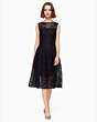 Kate Spade,lace fit and flare dress,dresses & jumpsuits,Rich Navy