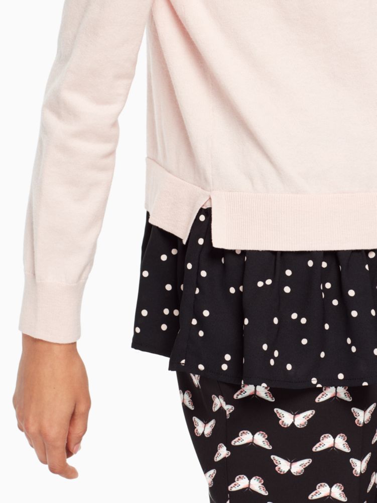 Kate Spade,mixed media sweater,sweaters,