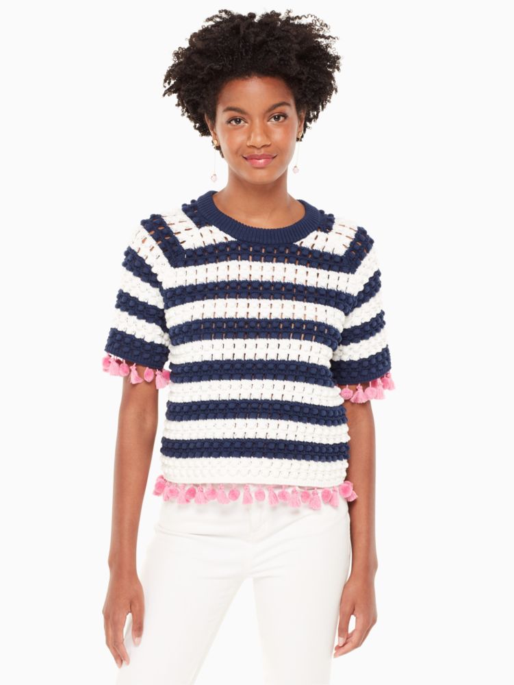 Kate Spade,Bauble Short Sleeve Sweater,