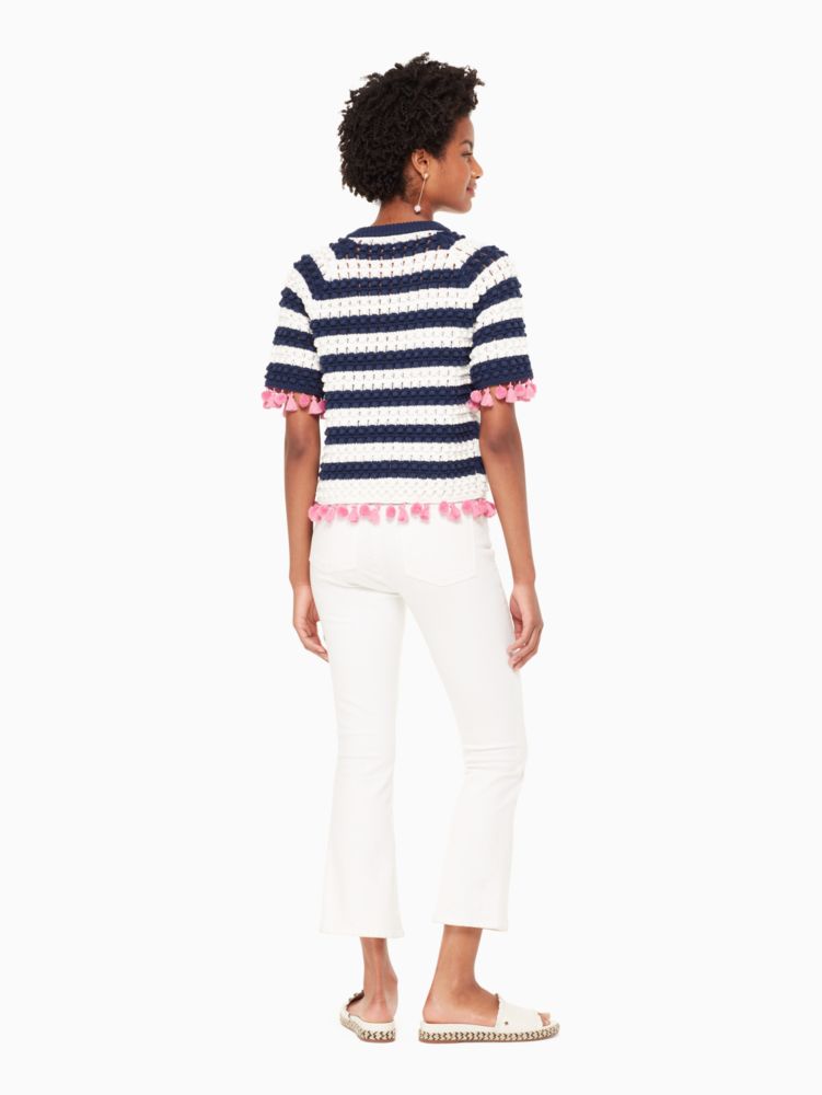 Kate Spade,Bauble Short Sleeve Sweater,