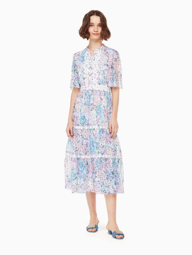 Kate Spade Daisy Garden A line Midi Dress In Size 00 ModeSens