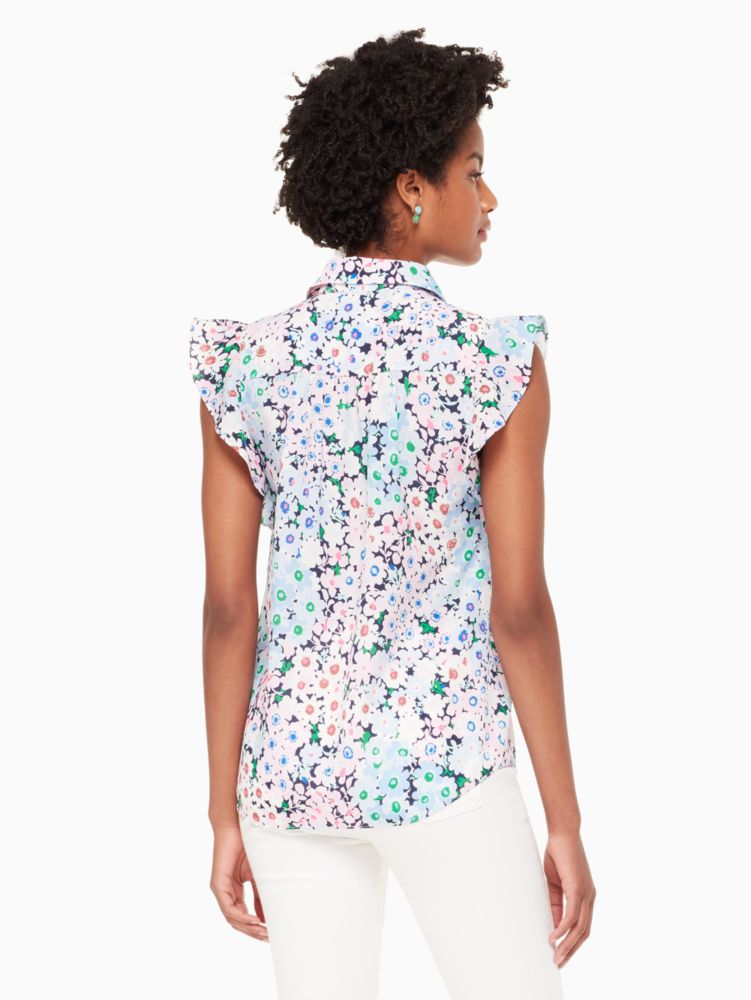Daisy Garden Ruffle Sleeve Top, , Product