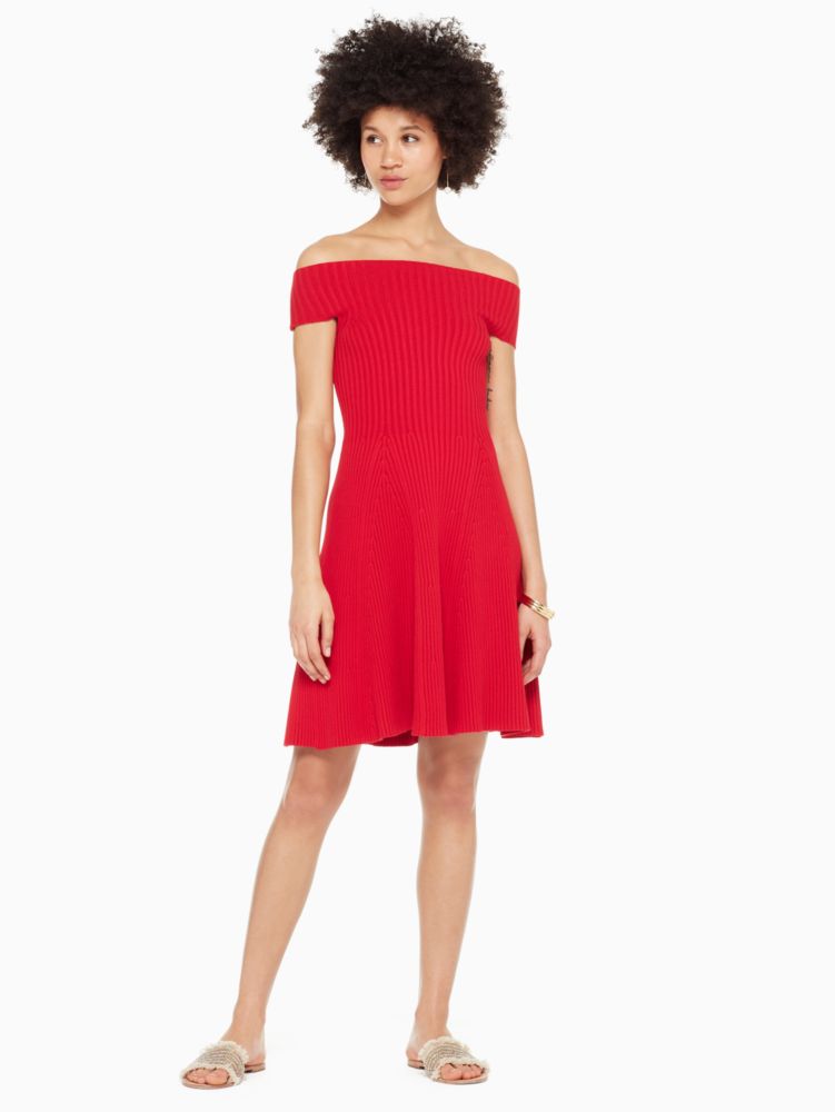Kate Spade,off the shoulder sweater dress,