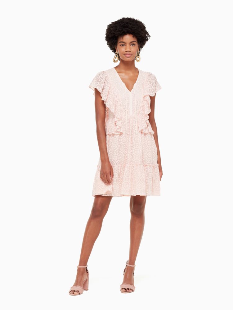 Kate Spade,Embroidered Chiffon Dress,