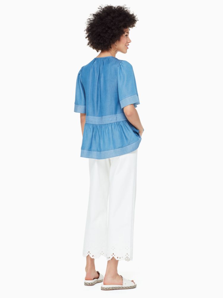 Kate Spade,Indigo Railroad Top,