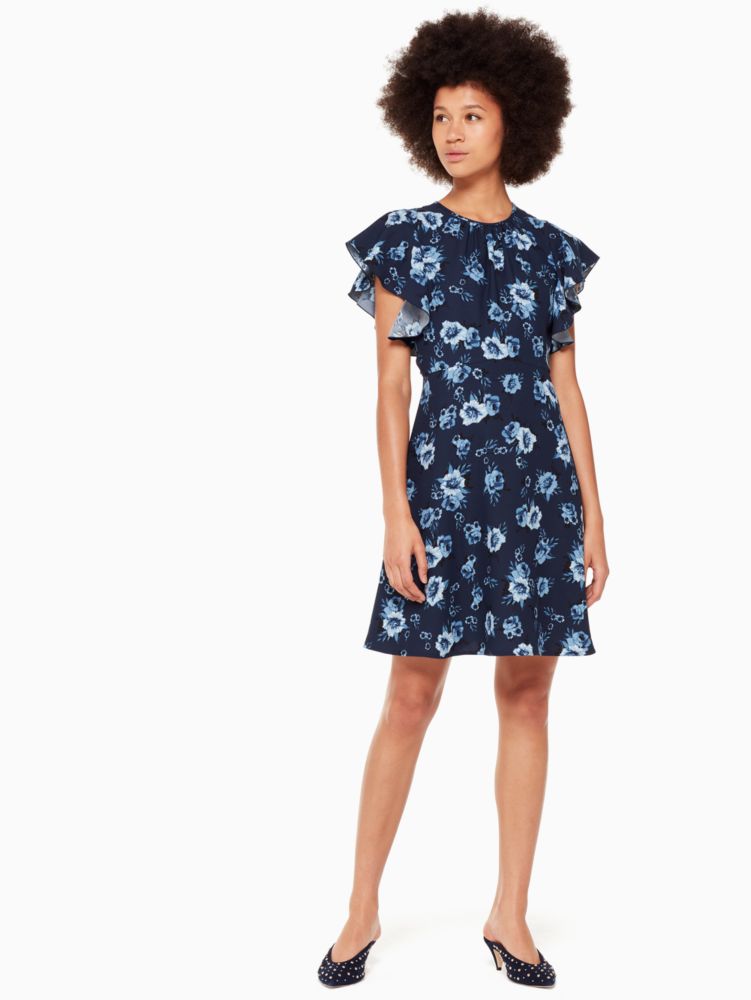 Kate Spade,prairie rose crepe dress,