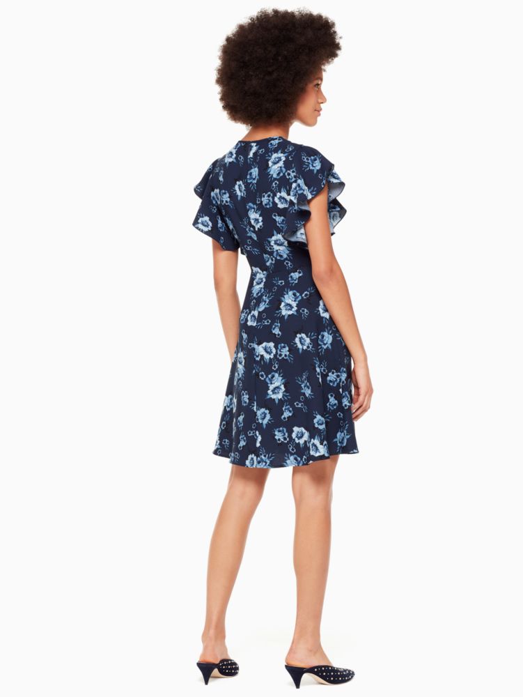 Kate Spade,prairie rose crepe dress,