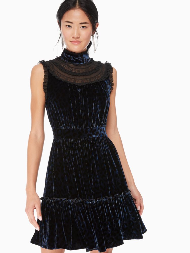 Kate spade hot sale black velvet dress