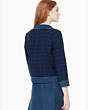 Kate Spade,denim tweed jacket,Blazer Blue Multi