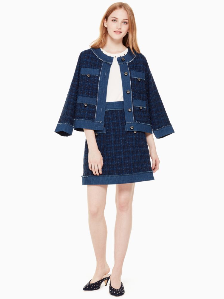 Kate spade multi hot sale tweed jacket