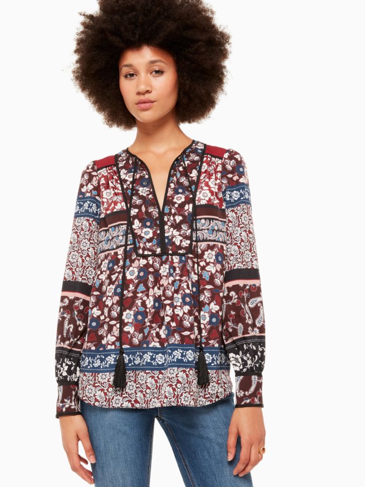 Kate Spade,patchwork raeda top,
