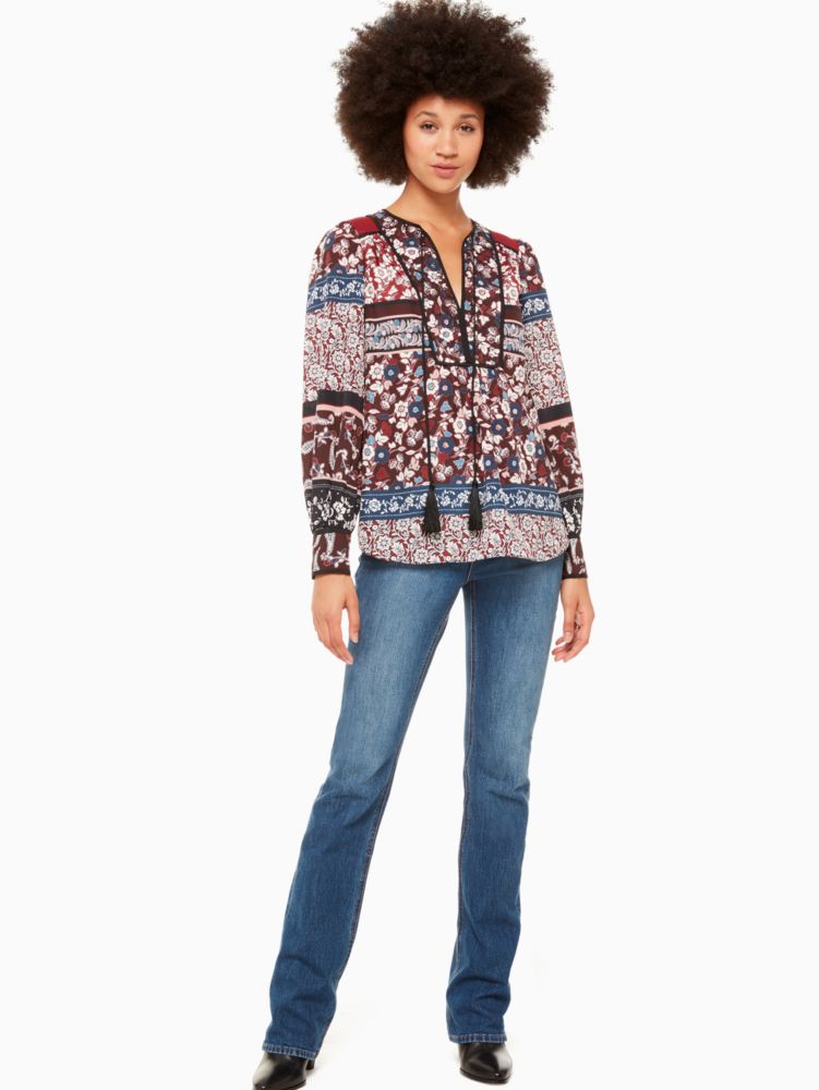 Kate Spade,patchwork raeda top,