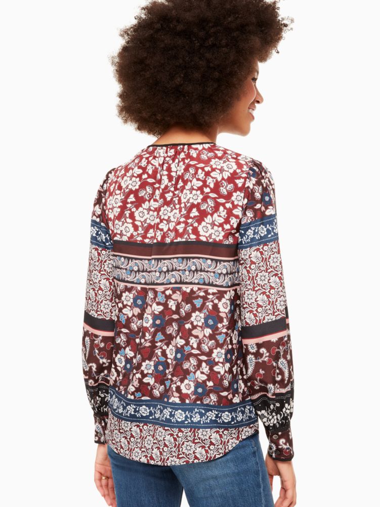 Kate Spade,patchwork raeda top,
