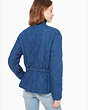 Kate Spade,chambray quilted jacket,jackets & coats,Blazer Blue