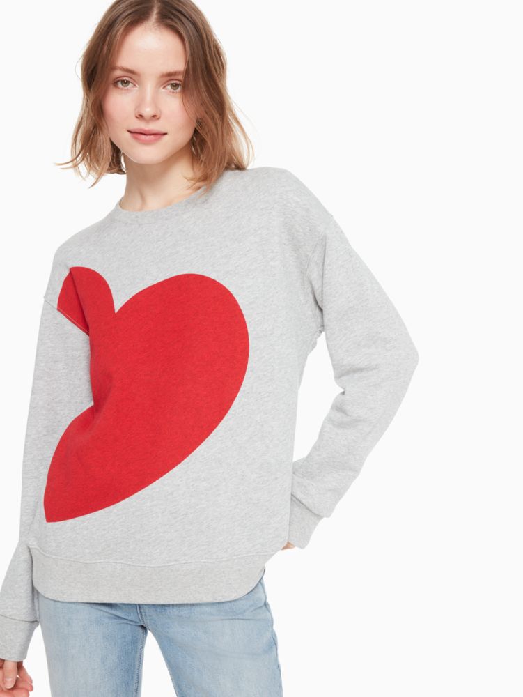 Slvr Plate Heart Sweatshirt